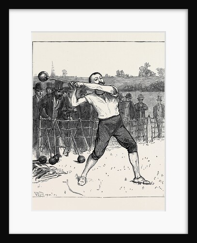 The Oxford and Cambridge Athletic Sports: Throwing the Hammer by Anonymous