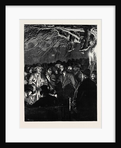 The Agricultural Strike: The Night Meeting of Farm Labourers at Wellesbourne, Warwickshire by Anonymous