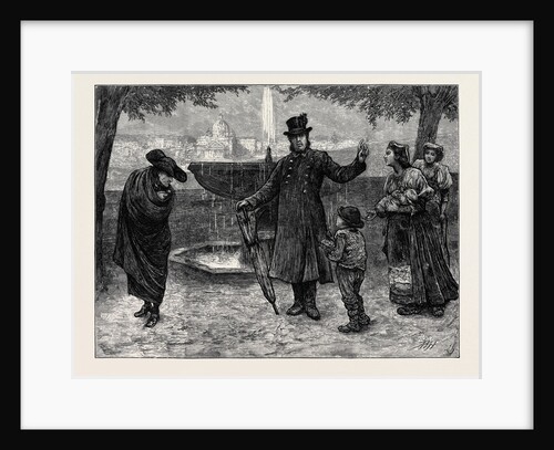 A Roman Cardinal and His Footman, on the Pincian by Anonymous