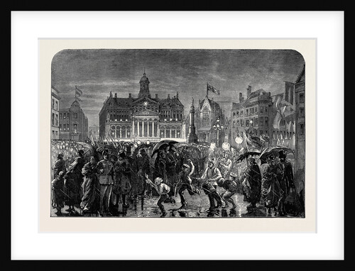 The Tercentenary of Dutch Independence: The Rejoicings at Amsterdam: The Illuminations on the Dam by Anonymous