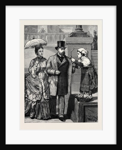 Rome: The Prince and Princess of Wales and the Importunate Flower Girl by Anonymous