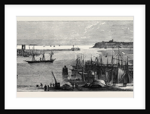The Marriage of the Marquis of Bute, Sketches at Cardiff: The Mud Cut, Approach to the Bute Docks by Anonymous