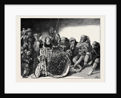 Royal Humility: Washing Beggars' Feet on Maundy Thursday by Anonymous