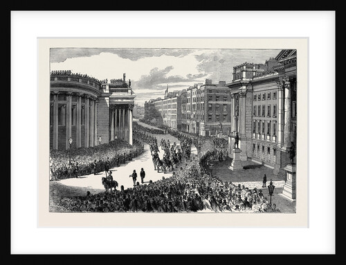 Lord Mayo's Funeral: A Sketch Near the Bank of Ireland by Anonymous
