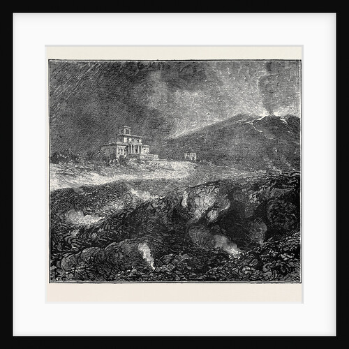 The Eruption of Mount Vesuvius: Professor Palmieri's Observatory by Anonymous