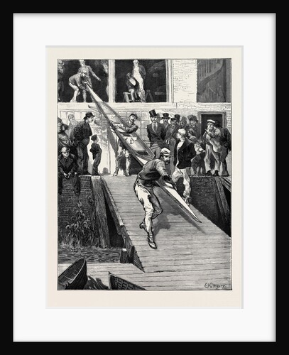 The International Boat Race: The American Crew at Biffen's Yard by Anonymous