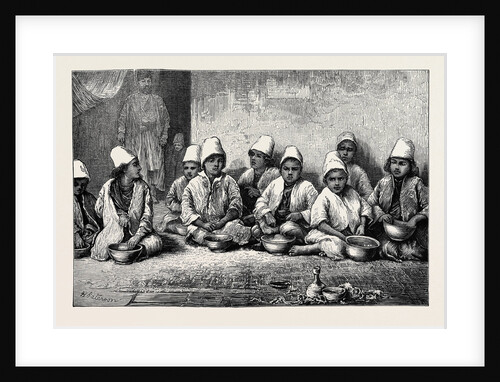 The Persian Famine: Boys in the Orphanage at Shiraz by Anonymous