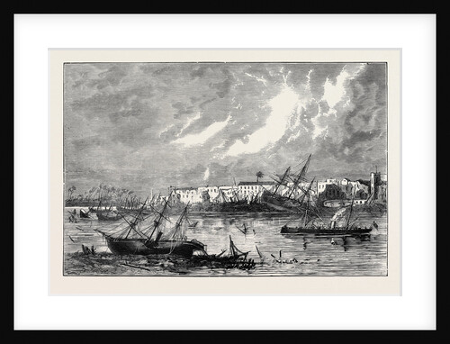The Harbour and Town of Zanzibar on the Morning after the Hurricane by Anonymous