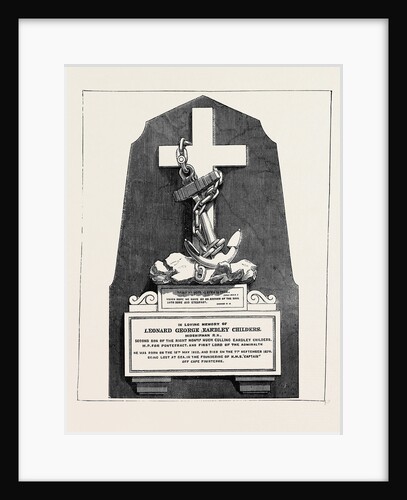 Memorial to Mr. L.G.E. Childers, Lost on Board H.M.S. Captain by Anonymous