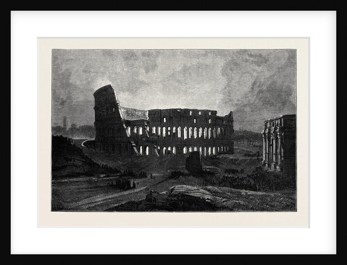 Rome: The Coliseum Illuminated by Anonymous