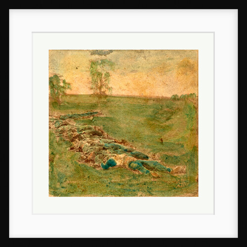 American Civil War: Laid Out for Burial at Antietam, Md. Bodies of Confederate Dead Gathered for Burial by Anonymous