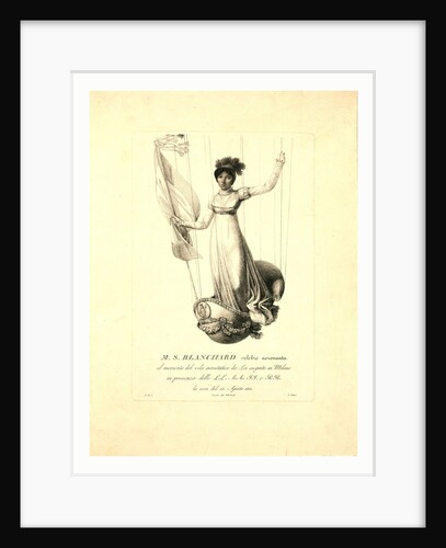 M.S. Blanchard, (Madeleine Sophie Armand) French Aeronaut by Anonymous