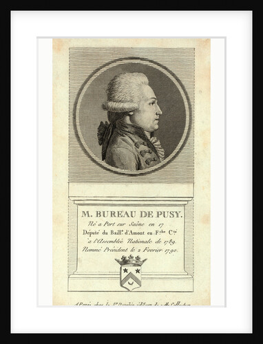 M. Bureau De Pusy Né a Port Sur Saône En 17 by Anonymous