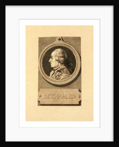 Mr. Charles, Head-and-Shoulders Profile Portrait of French Balloonist J.A.C. Charles by Anonymous