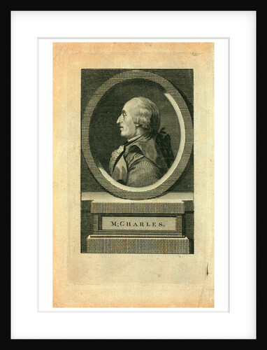 M. Charles, Head-and-Shoulders Profile Portrait of French Balloonist J.A.C. Charles by Anonymous