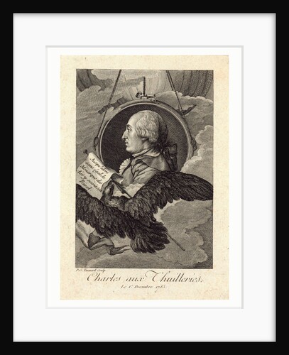 Head-and-Shoulders Profile Portrait of French Balloonist J.A.C. Charles by Anonymous