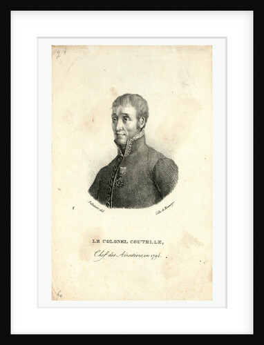 Head-and-Shoulders Portrait of Jean Marie Joseph Coutelle, Commander of the First Military Balloon Observation Unit in 1794 by Anonymous