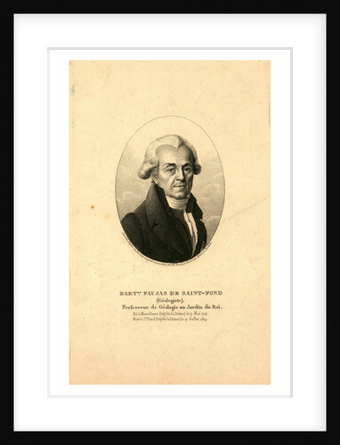 Ambroise Tardieu, Bartmy, Faujas De Saint-Fond, Geologist by Anonymous