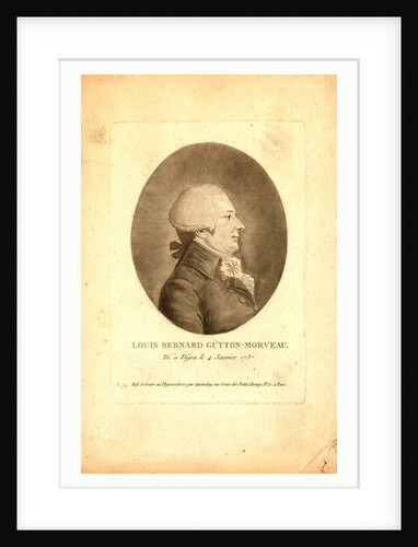 Louis Bernard Guyton-Morveau by Anonymous