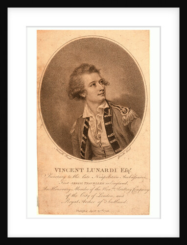 Vincent Lunardi Esqr., Secretary to the Late Neapolitan Ambassador, First Aerial Traveller in England by Anonymous