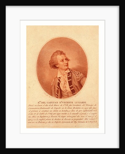 Capitan Dn. Vincente Lunardi. Nesmith, Pinxt.; Burke, Fecit. by Anonymous