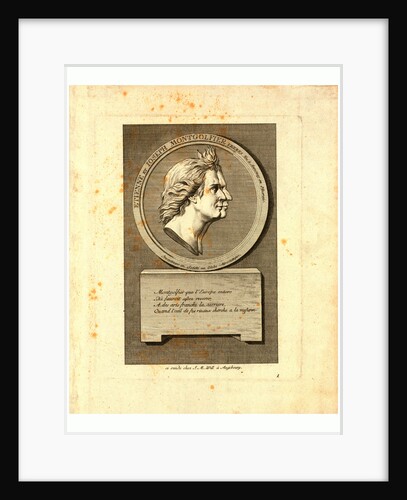 Bust-Length Double Profile Portrait of the Montgolfier Brothers, French Ballonists by Anonymous