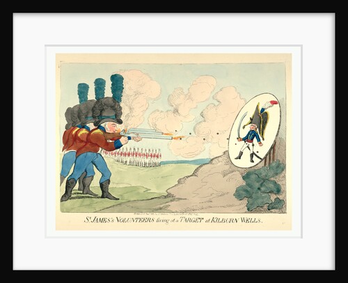 St. James's Volunteers Firing at a Target at Kilburn Wells by Anonymous