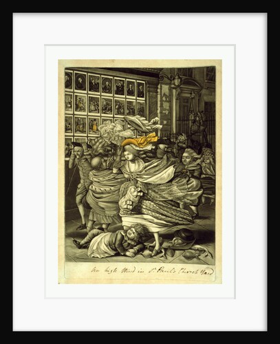 An High Wind in St. Paul's Church Yard by Anonymous