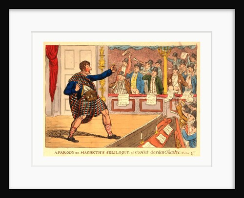A Parody on Macbeth's Soliloquy at Covent Garden Theatre by Anonymous