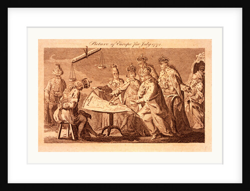 Picture of Europe for July 1772 by Anonymous