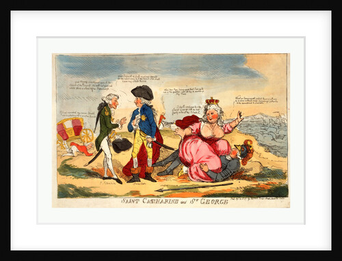 Saint Catharine and St. George by Anonymous