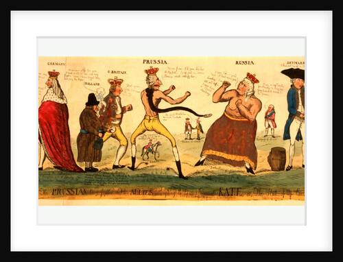 The Prussian Prize-Fighter and His Allies Attempting to Tame Imperial Kate by Anonymous