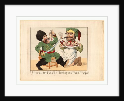 General Swallow All O Feasting on a French Fricassee by Anonymous