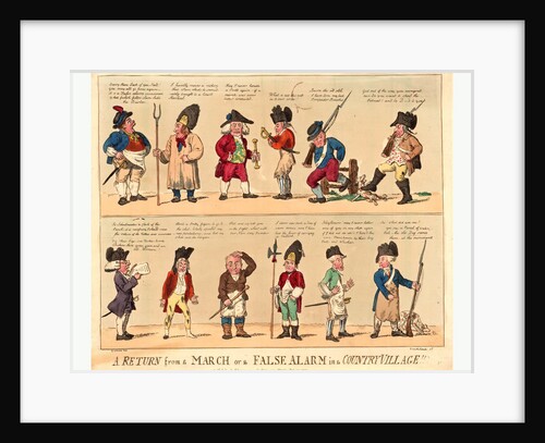 A Return from a March or a False Alarm in a Country Village by Anonymous