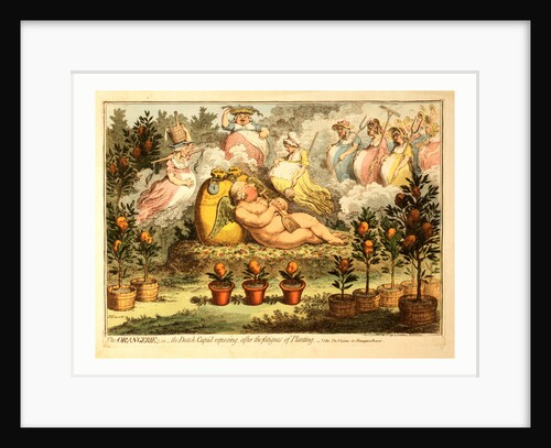 The Orangerie or the Dutch Cupid Reposing after the Fatigues of Planting by Anonymous