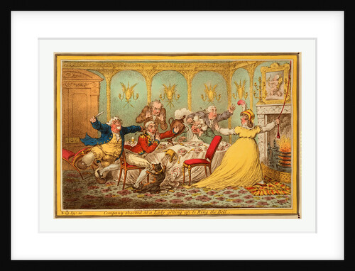 Company Shocked at a Lady Getting Up to Ring the Bell by Anonymous