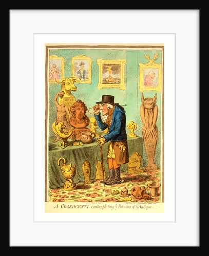 A Cognocenti Contemplating Ye Beauties of Ye Antique by Anonymous