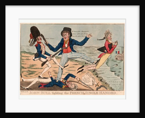 John Bull Fighting the French Single Handed by Anonymous