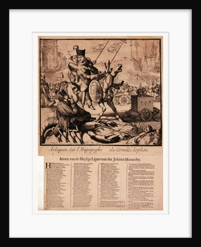Arlequin Sur L'Hippogryphe a La Croisade Lojoliste Armee Van Den Heylige Lingue Voor Der Jesuiten Monarchy. by Anonymous