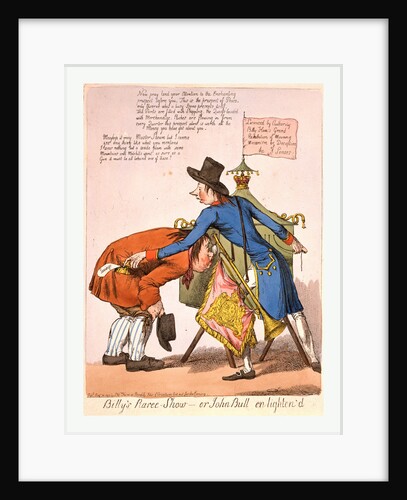 Billy's Raree-Show or John Bull En Lighten'D by Anonymous