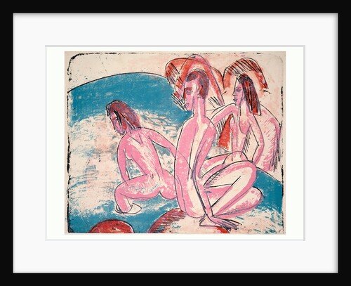 Three Bathers by Stones (Drei Badende an Steinen) by Anonymous