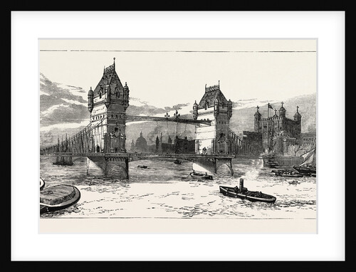 Proposed New Bascule Bridge Over the Thames from Irongate Stairs to Horsleydown, London by Anonymous