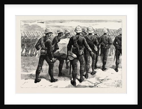 The War in the Soudan: The Late Sir Herbert Stewart Wounded, Carrying the General to the Nile the Day after the Battle of Gubat, January 20 by Anonymous