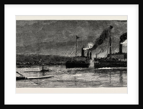 Sculling Match on the Parramatta River, Sydney, Between Clifford and Hanlan, February 7, 1885 by Anonymous