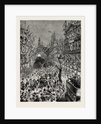 The Royal Visit to Ireland: The Entry Into Belfast: The Royal Procession Passing Down Donegall Place by Anonymous