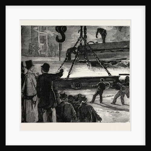 Prince Albert Victor at Sheffield and Cleethorpes: Rolling an Armour-Plate for the Galatea by Anonymous