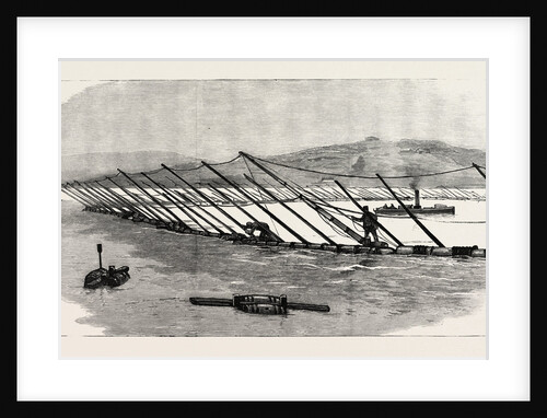 The Particular Service Squadron in Bantry Bay: A Section of the Boom Ready for the Attack by Anonymous