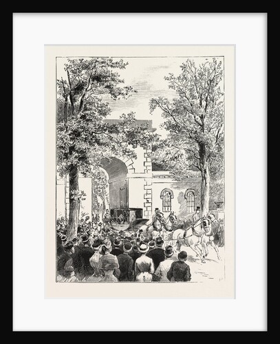 The Queen and Princess Beatrice Leaving Osborne House for Whippingham Church by Anonymous