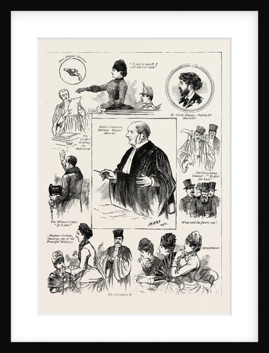 The Trial of Madame Clovis Hugues in Paris for the Murder of Morin by Anonymous