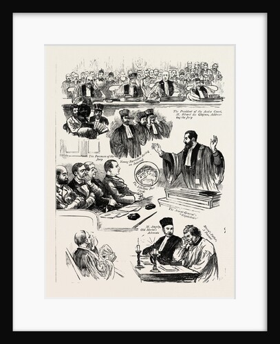 The Trial of Madame Clovis Hugues in Paris for the Murder of Morin by Anonymous